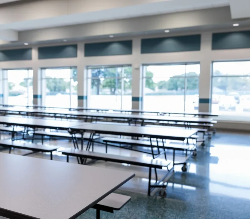 school clean cafetaria